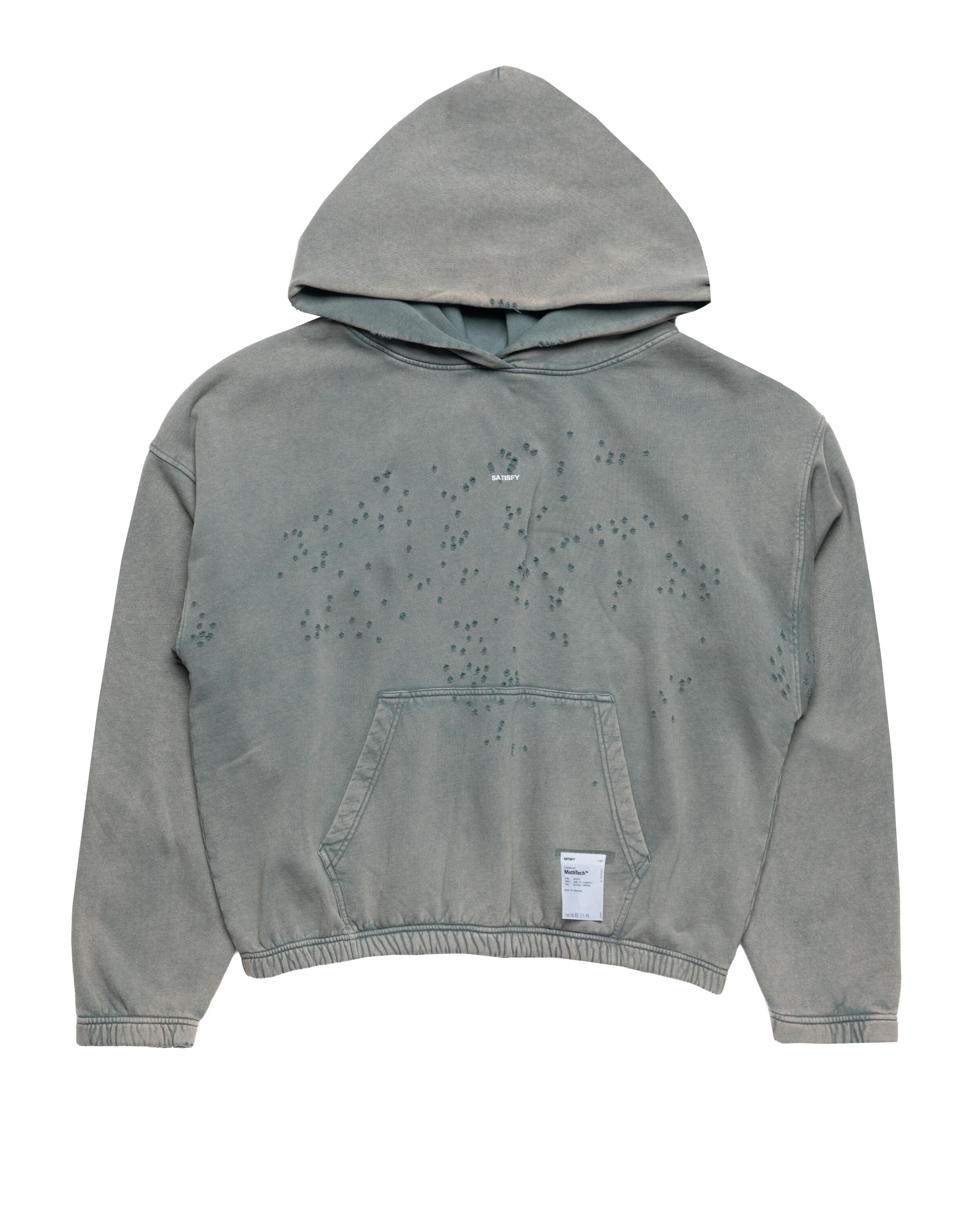 【THE EDOONI】 hoodie muffler gray SATISFY MothTech Hoodie | 11097-01A02 | AFEW STORE